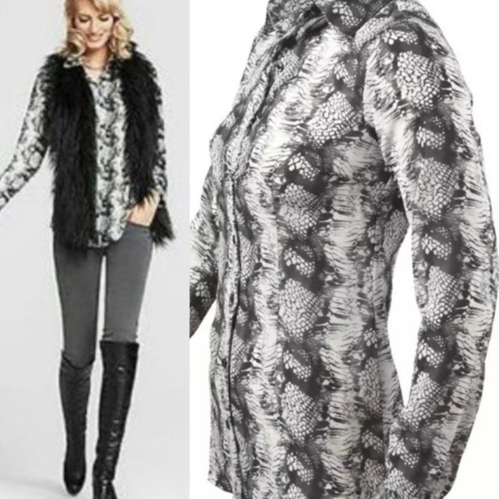 CAbi Snake Print Blouse Style #988